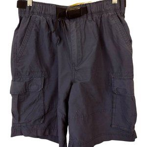 Old Navy Mens Cargo Shorts Blue Medium Belted